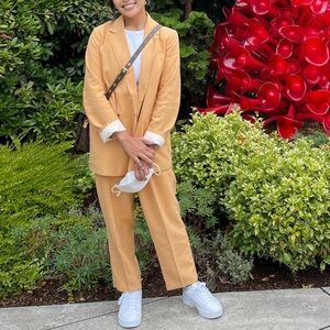 H&M Mustard Yellow Blazer and Pant Set